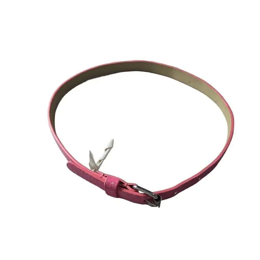 Girls pink sparkle belt 26"